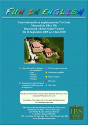 FUN IN ENGLISH - IBS of Provence - International Bilingual School of Provence